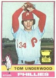 1976 Topps Baseball Cards      407     Tom Underwood